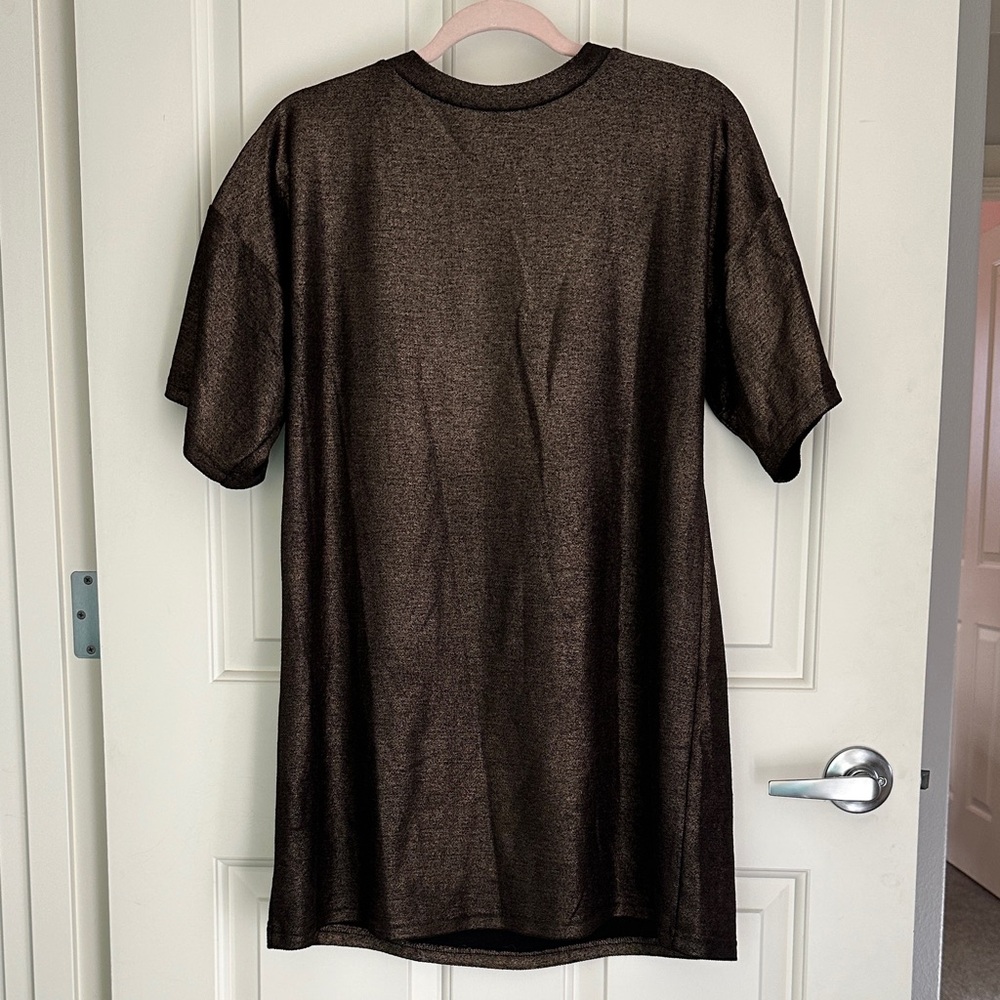 Women’s Metallic Brown Mini Dress